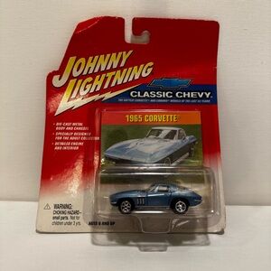 Johnny Lightning 1965 Corvette Die-Cast Toy Car - Blue